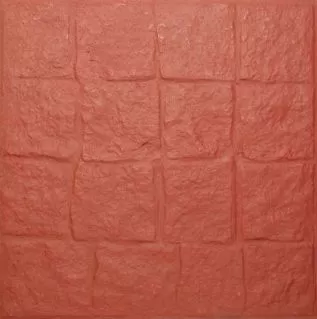 Baldosones Rústicos Símil Adoquinado 16 Panes Terracota 40x40